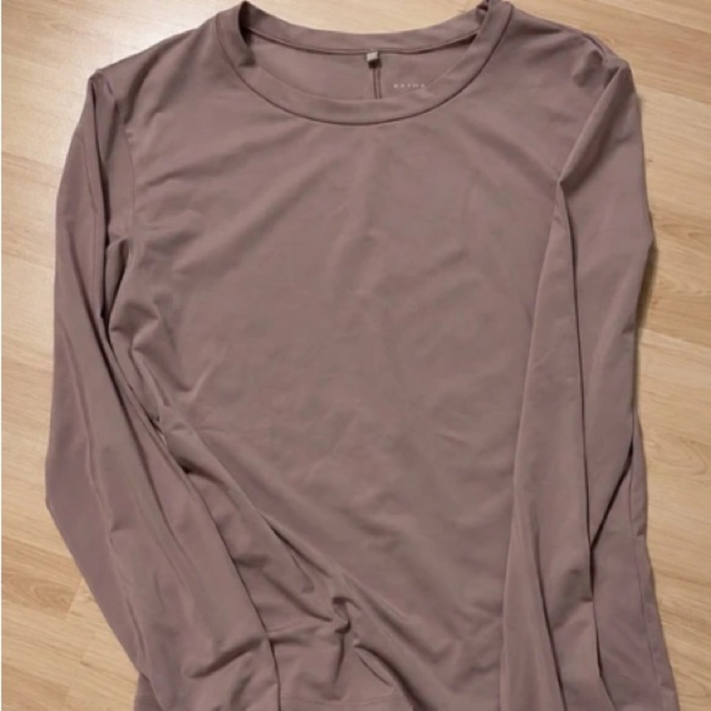 Women's Long Sleeve Crewneck Top - Mauve